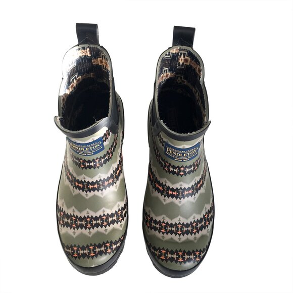 Pendleton classic sonora chelsea rain boot Aztec Southwest women's size 7 - Picture 2 of 9